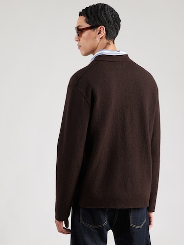 NN07 Πλεκτή ζακέτα 'Jonas' σε καφέ