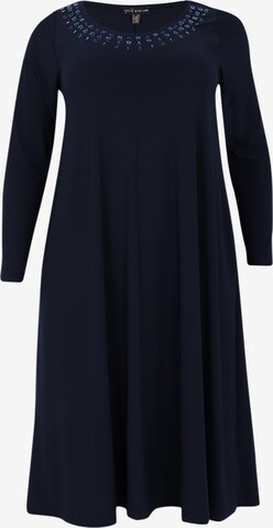 Yoek Dress in Blue: front