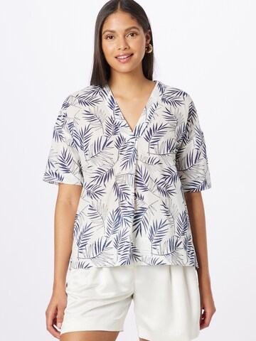 Marc O'Polo Blouse in Wit: voorkant