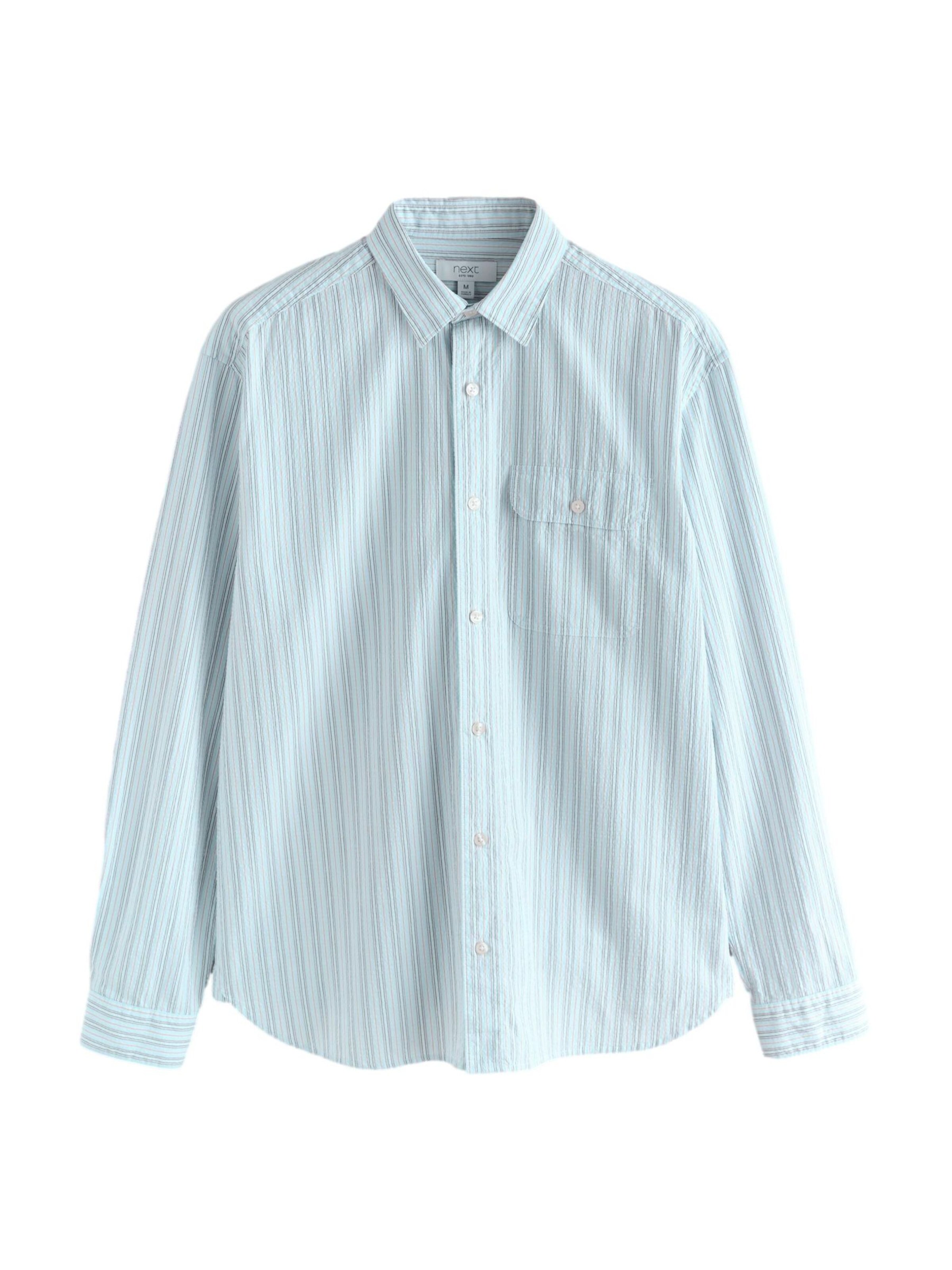 Next Button Up Shirt in Light blue / Curry / Petrol / White, Item view