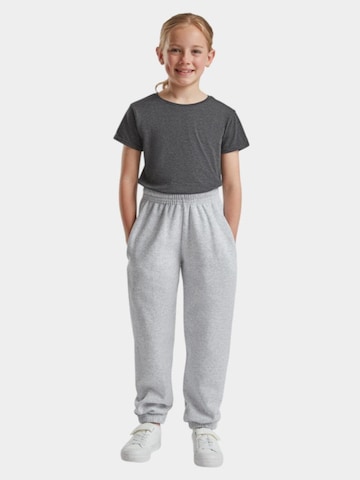 regular Pantaloni 'Sweatpants with cuffs for kids' di FRUIT OF THE LOOM in grigio: frontale