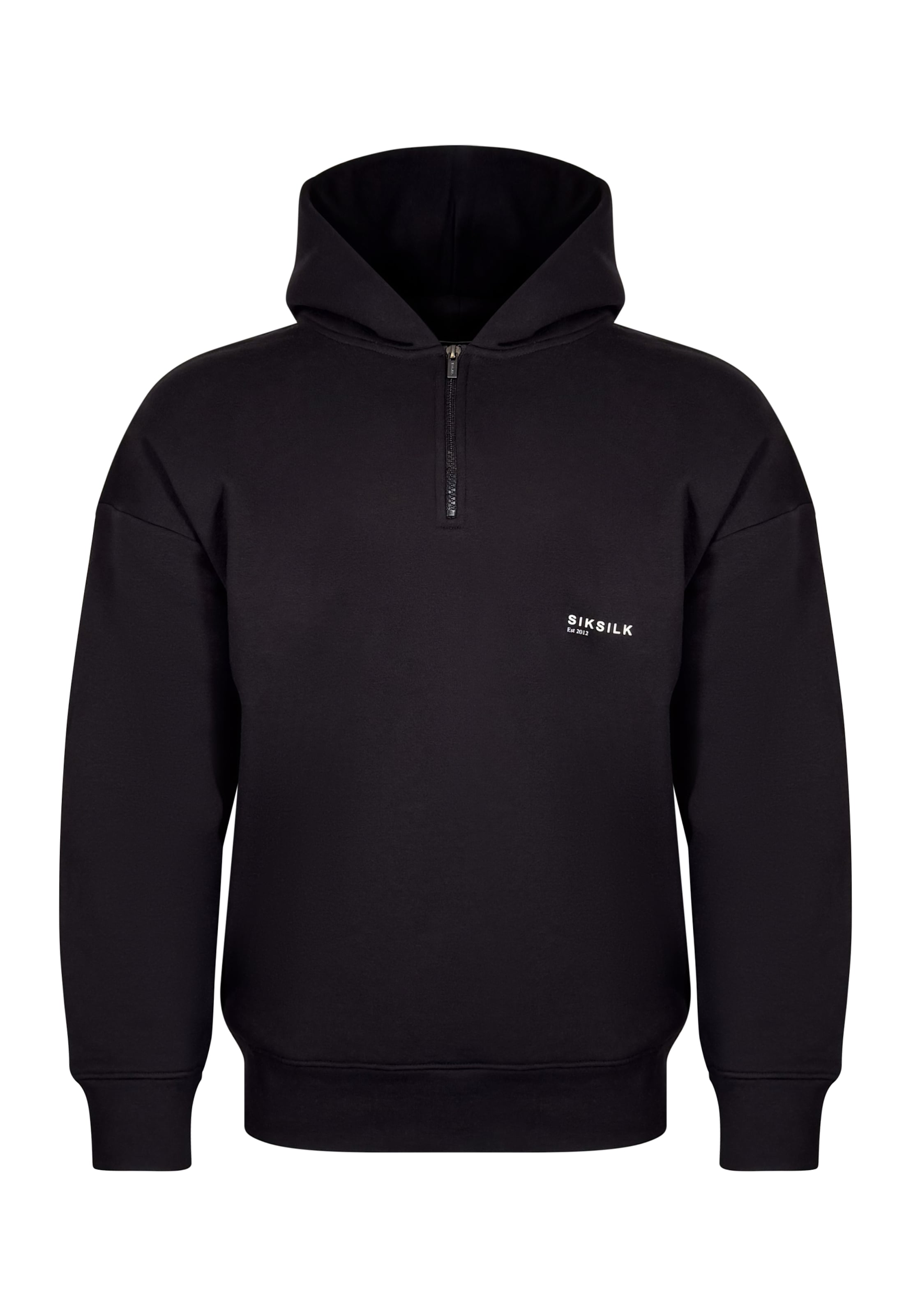 Sweat-shirt SikSilk en noir : devant