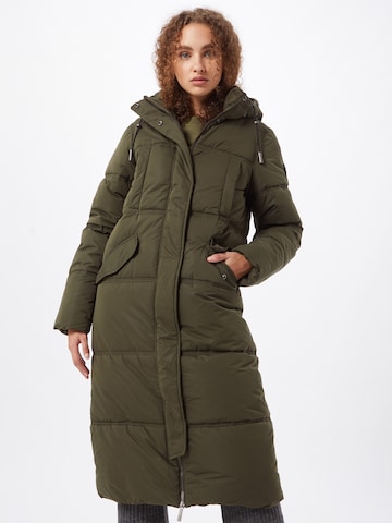 Superdry Wintermantel in Groen: voorkant