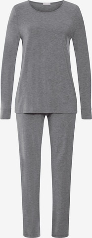 Hanro Pyjama 'Natural Elegance' in Grau: Vorderseite