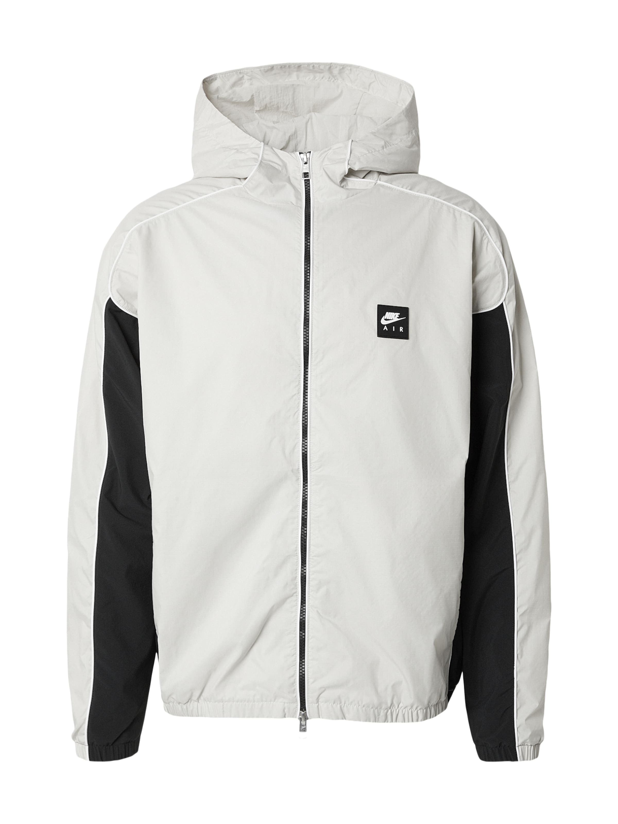 Nike Sportswear Tussenjas 'AIR' in de kleur Lichtgrijs / Zwart, Productweergave