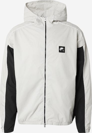 Nike Sportswear Prijelazna jakna 'AIR' u svijetlosiva / crna, Pregled proizvoda
