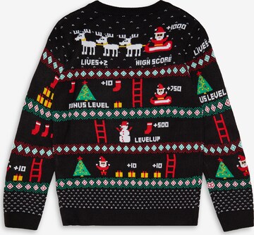 Pullover 'Xmas' di Threadboys in nero