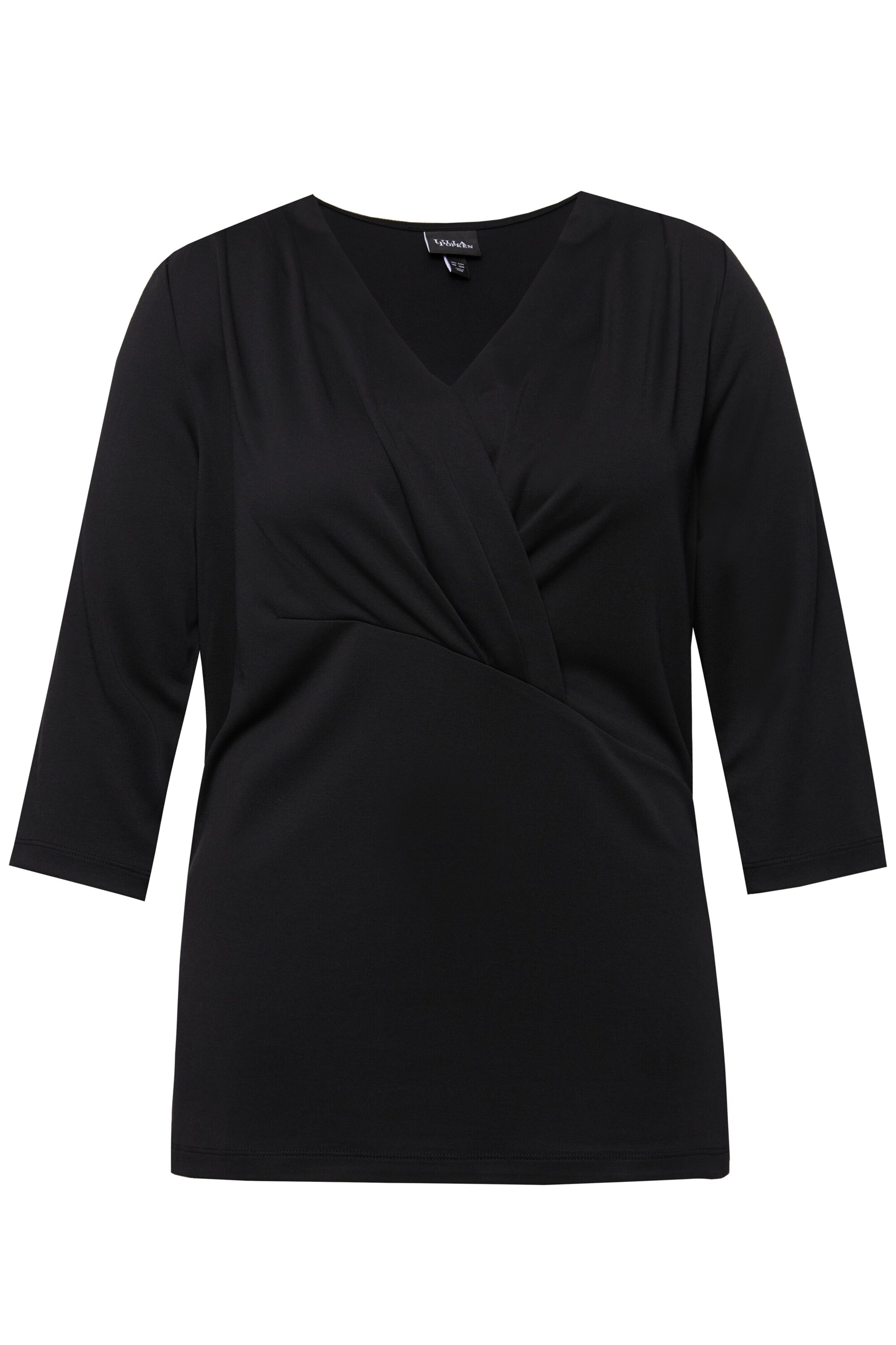 T-shirt Ulla Popken en noir : devant