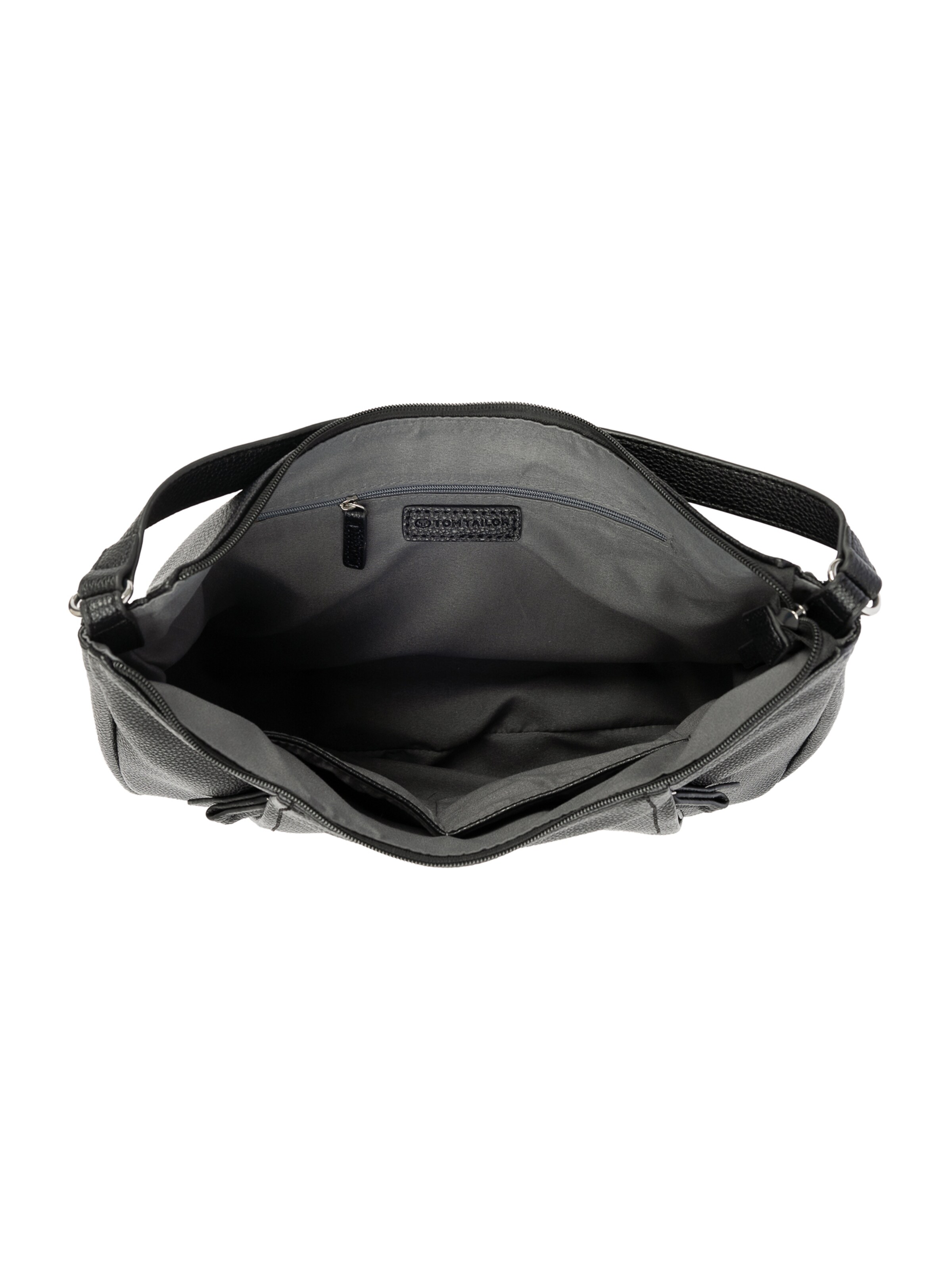 TOM TAILOR - Mala de ombro 'Beca' em preto