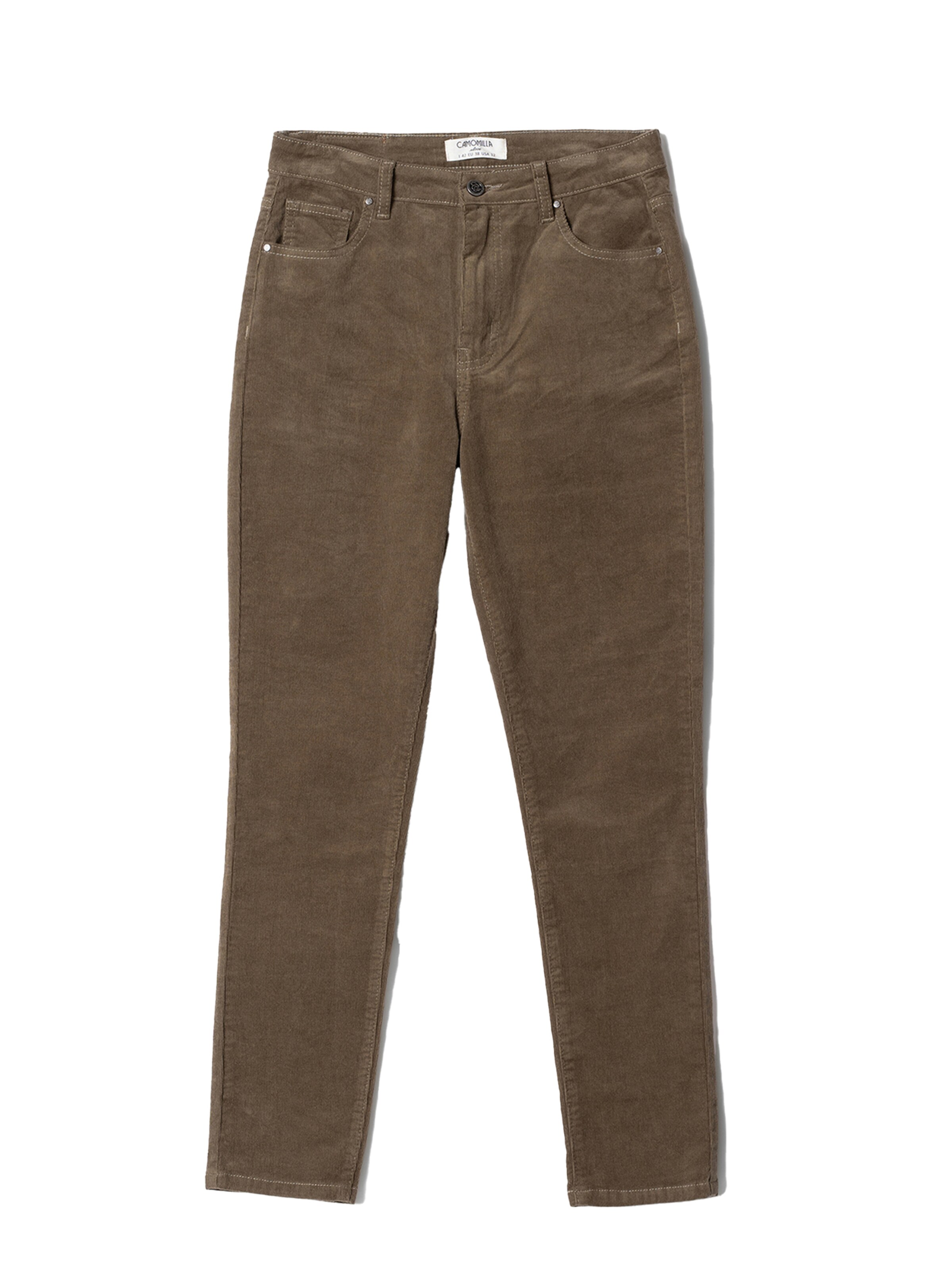 Camomilla Italia Regular Hose 'KATE-V' in Grün: Vorderseite