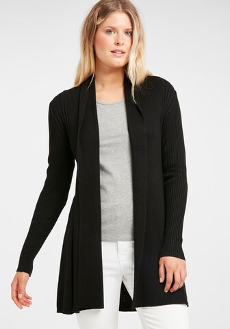 Fransa Knit Cardigan in Black: front