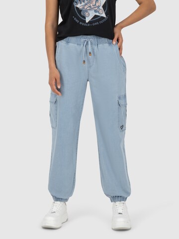 Alife and Kickin Tapered Cargo trousers 'Angelique' in Blue