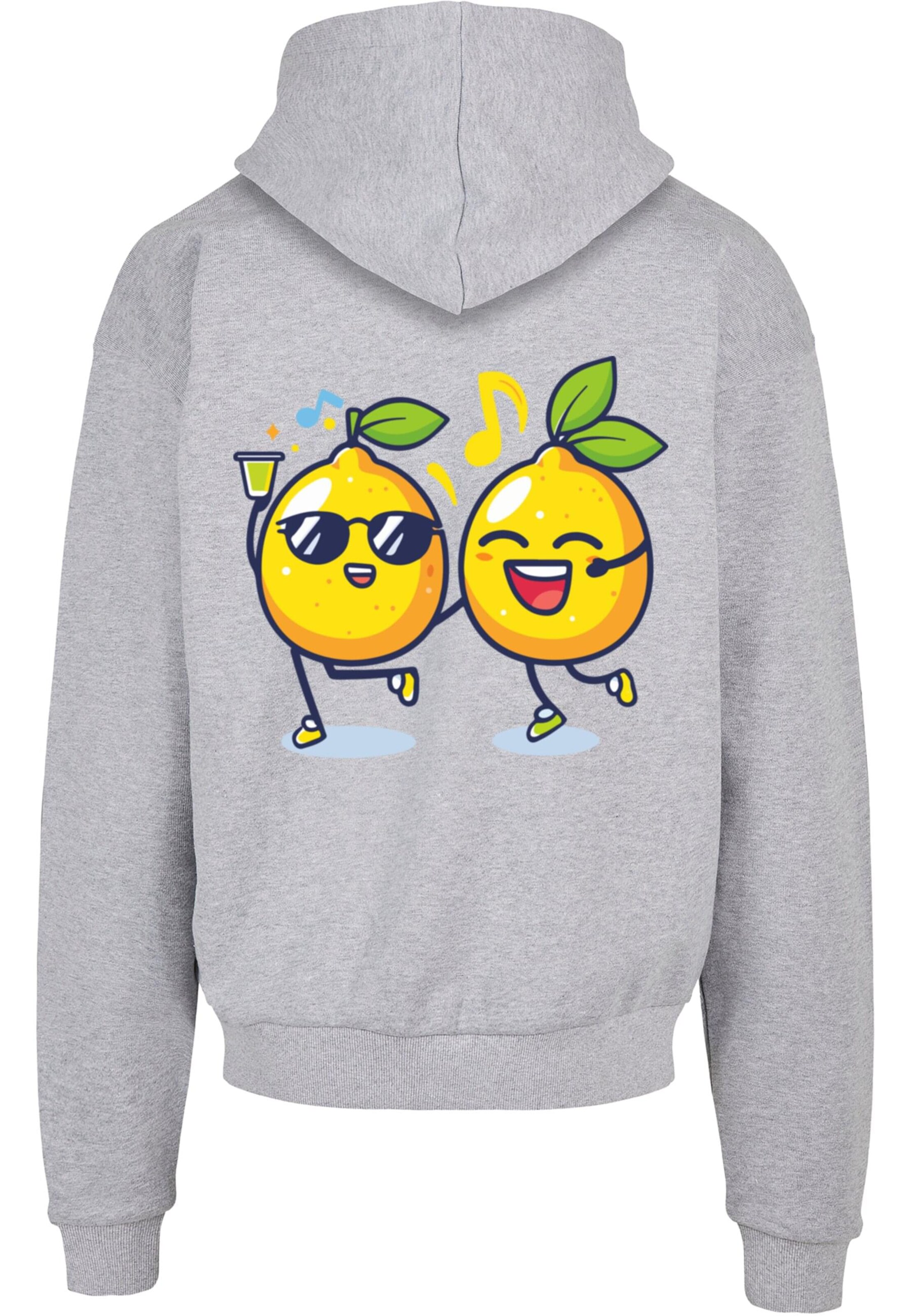 Merchcode Sweatshirt 'Lemon Party' in Grijs
