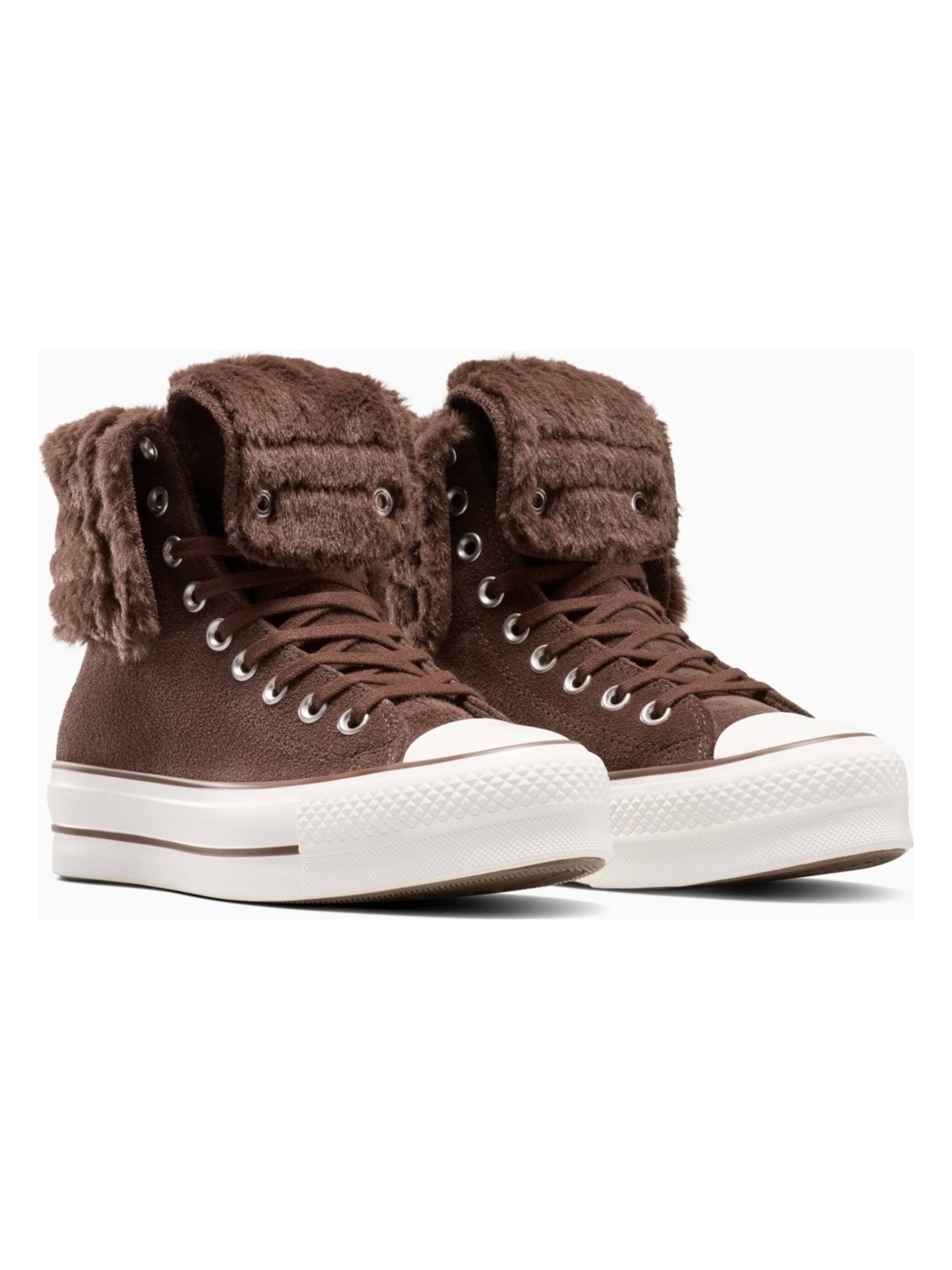 CONVERSE - Calzado deportivo 'Converse Chuck Taylor All Star Fold-Over Lift Platform' en marrón