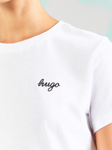 HUGO Majica 'Damatee_B' | bela barva