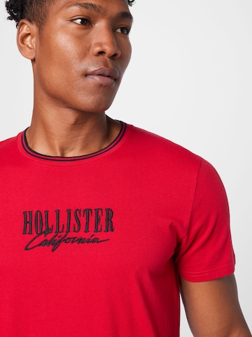 HOLLISTER Shirt 'VARSITY MAR' in Red