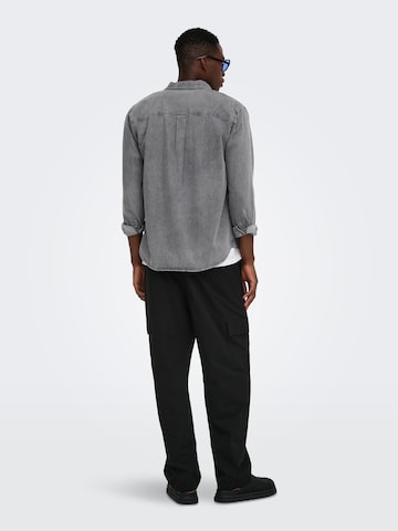 Only & Sons - Ajuste regular Camisa 'ONSOrson' en gris