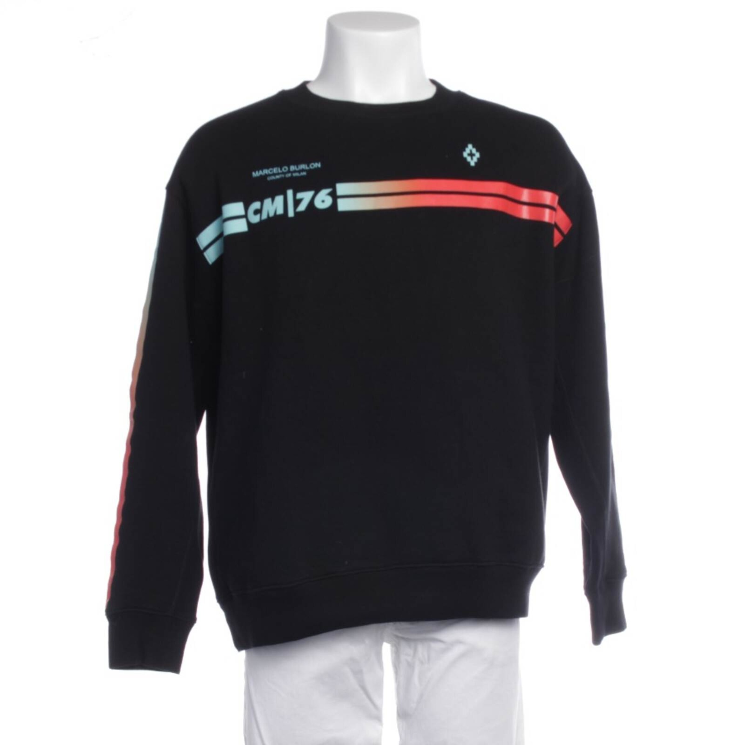 Marcelo Burlon Sweatshirt / Sweatjacke XS in Schwarz: Vorderseite