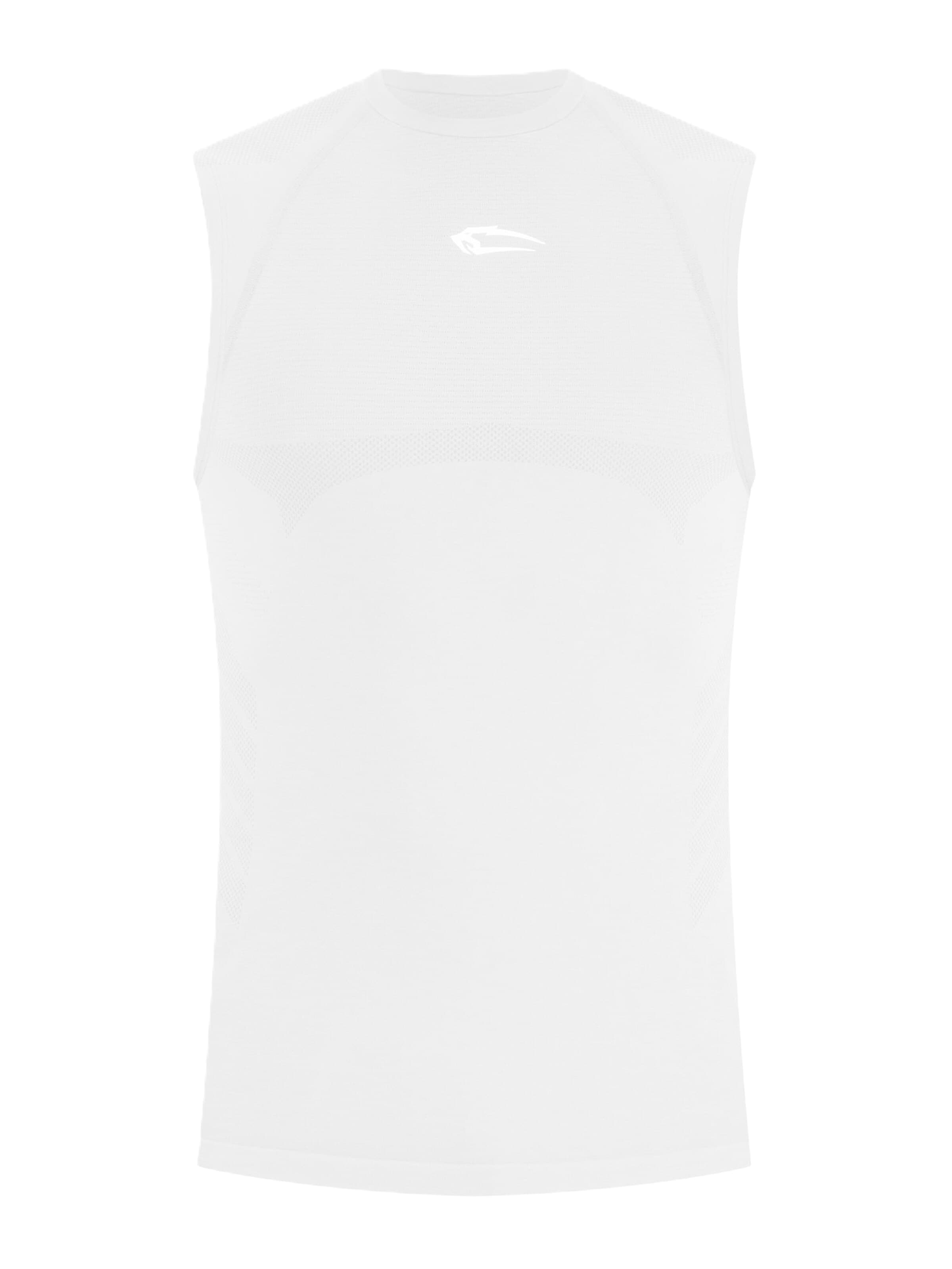 Smilodox Compression Tank Top Carnos in Weiß: Vorderseite