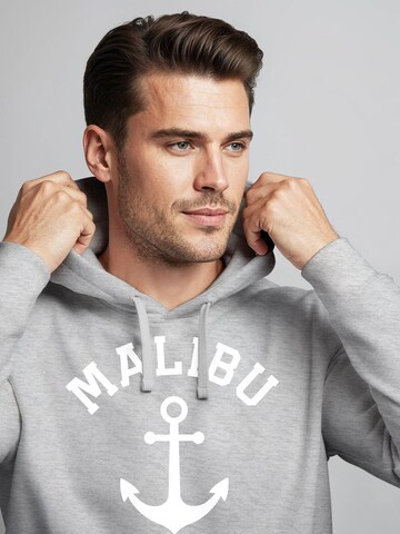 Neverless Sweatshirt 'Malibu Anker' in Grey