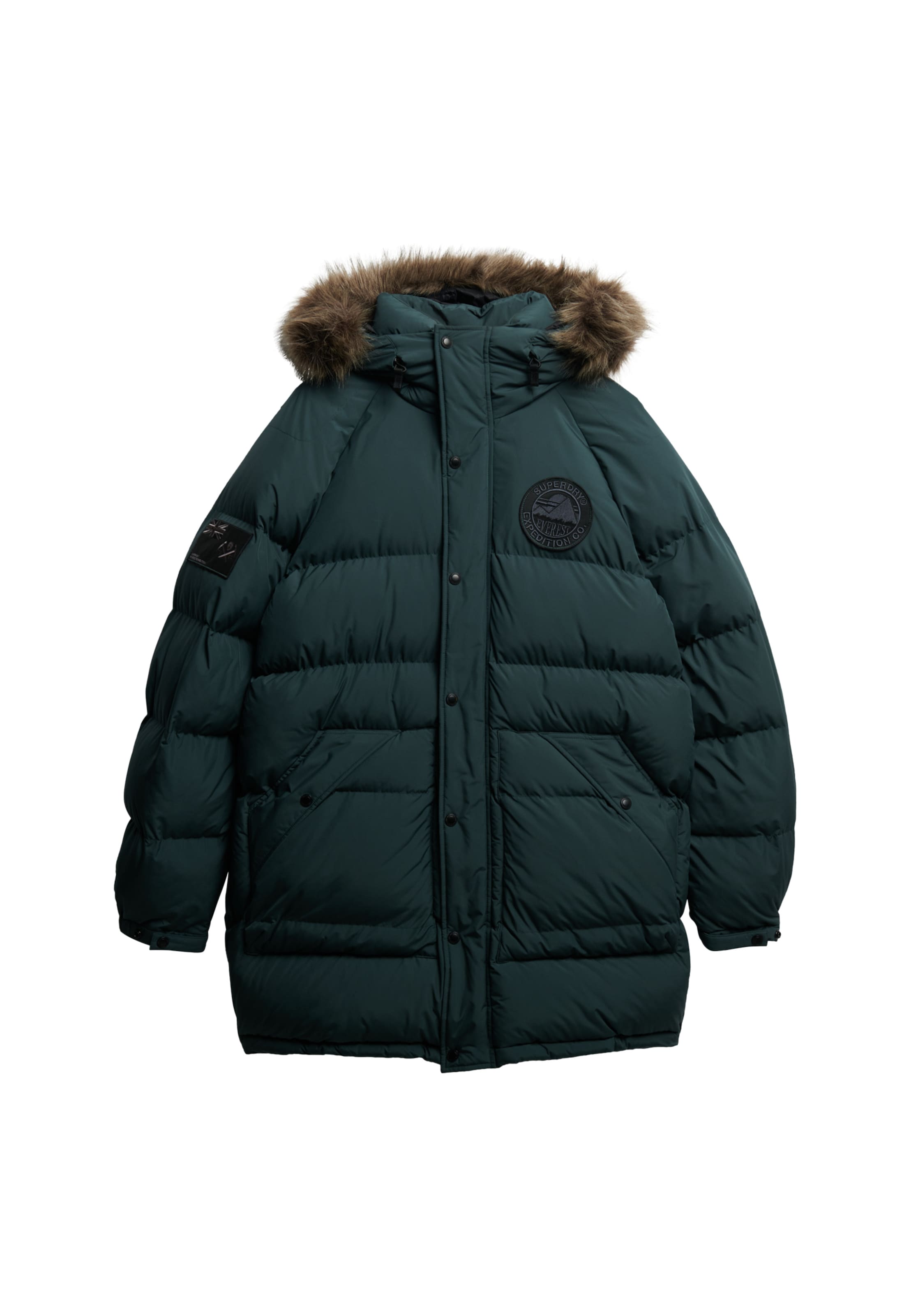 Superdry & Co Winter Coat 'Everest' in Green: front