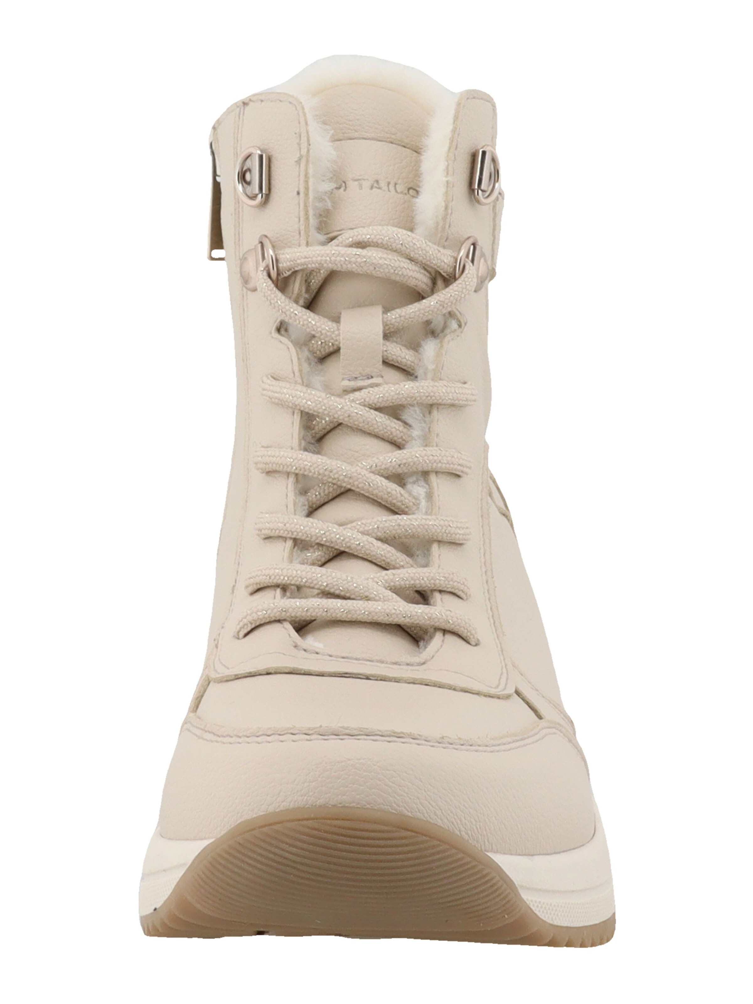 TOM TAILOR Ботинки на шнуровке в Бежевый