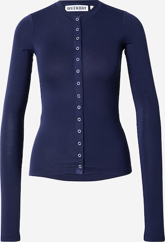 WEEKDAYBluza 'Mia' - plava boja: prednji dio