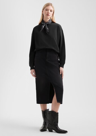 QS Sweatshirt in Schwarz