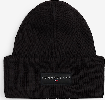 Megzta kepurė iš Tommy Jeans, spalva – juoda / balta, Prekių apžvalga