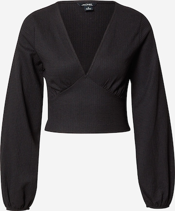 Monki Blouse in Black: front