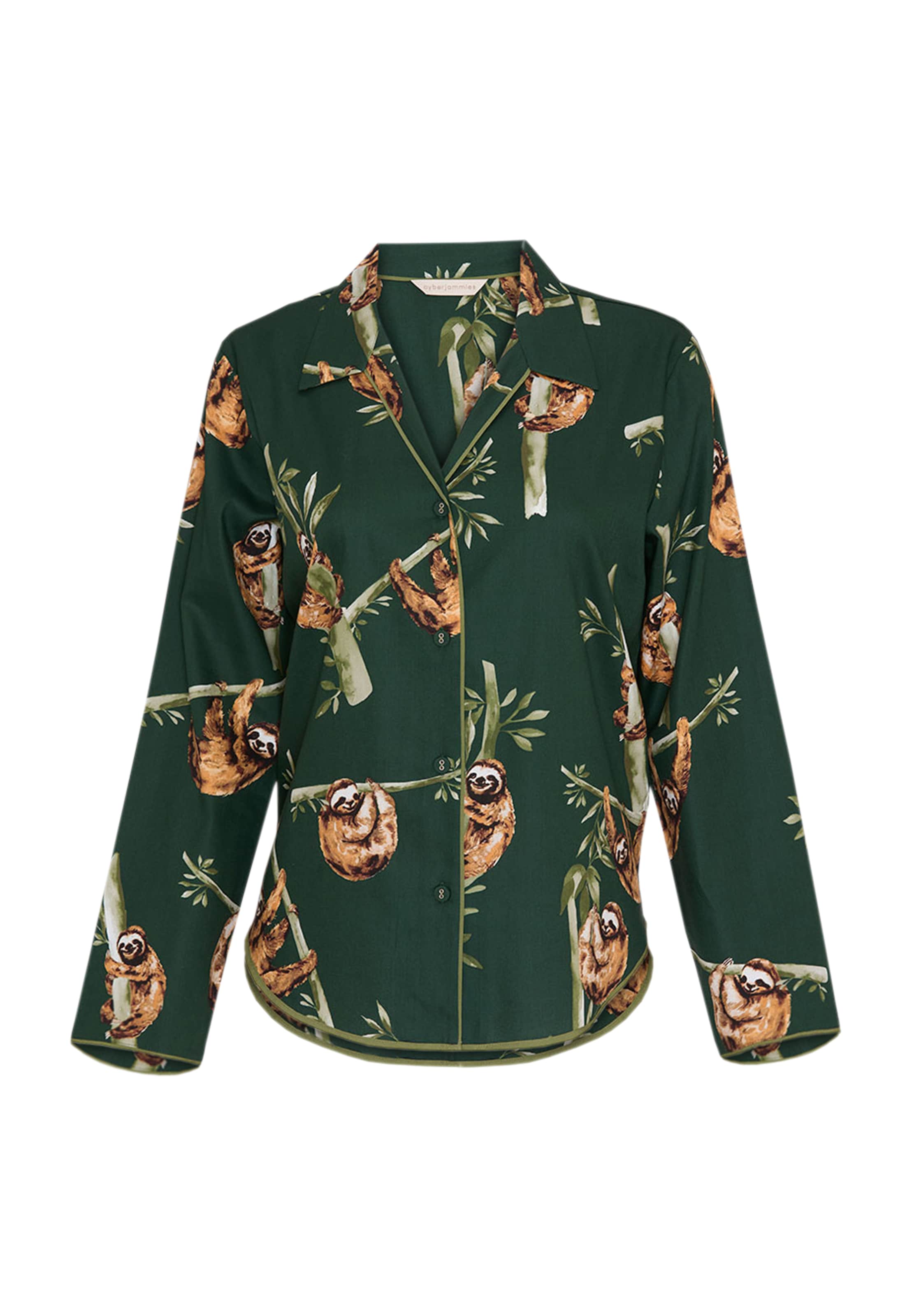 Chemise de nuit Cyberjammies en vert : devant