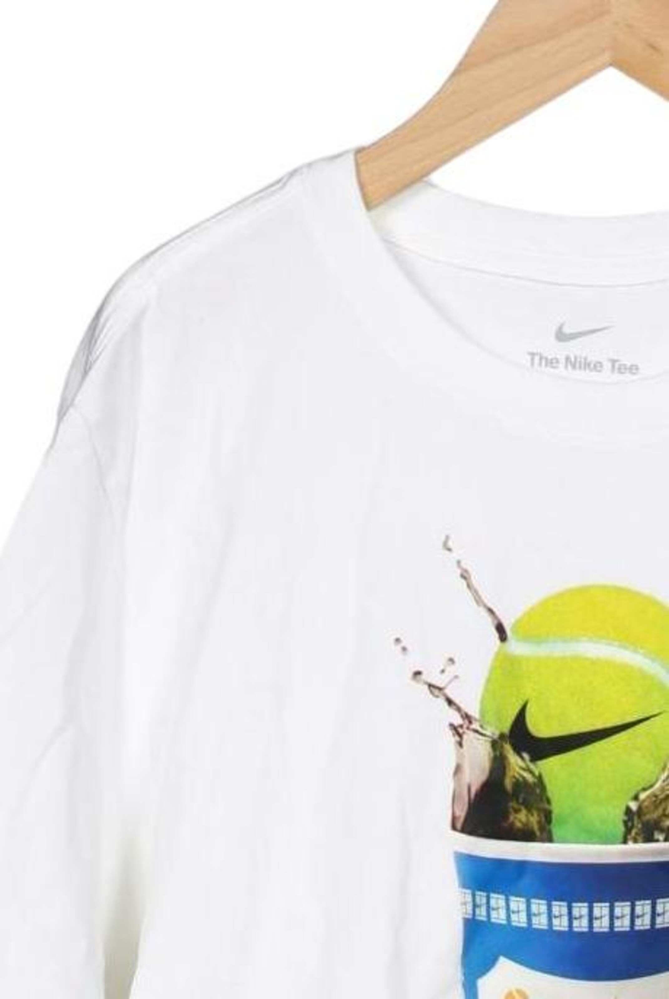 NIKE T-Shirt L in Weiß