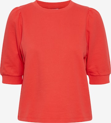 ICHI Sweatshirt 'IHYARLET' in Rood: voorkant