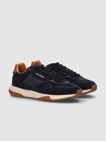 PME Legend Låg sneaker 'Latch sneaker in suede' i blå