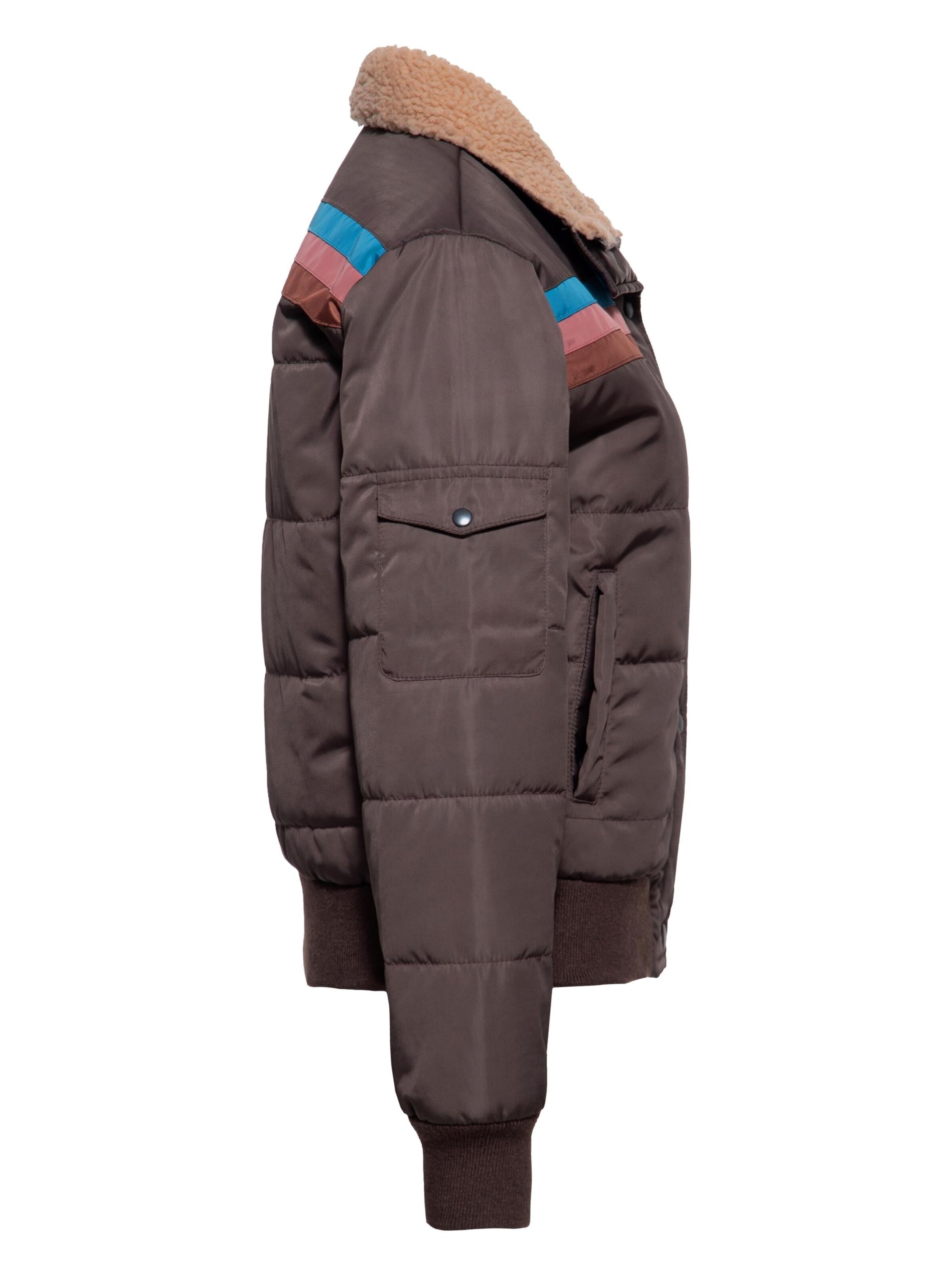 Queen Kerosin Winter Jacket 'Nature's Calling' in Brown