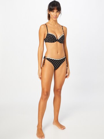 T-shirt Top per bikini di watercult in nero