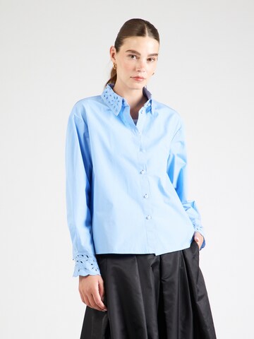 Chemisier 'YASKELILA' YAS en bleu : devant