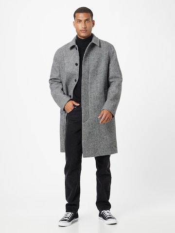 Manteau mi-saison 'Blanni' minimum en noir