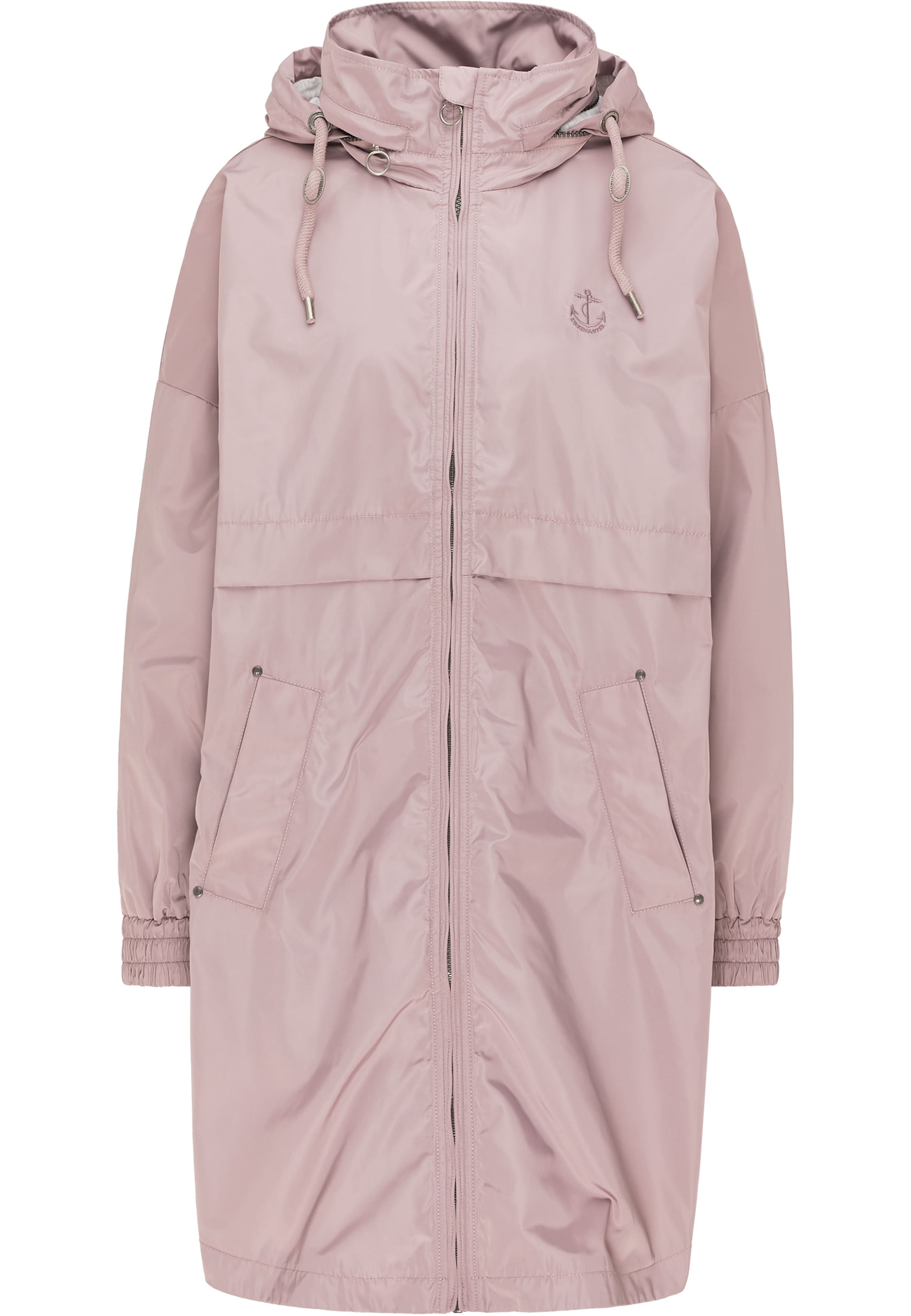 DreiMaster Maritim Between-Seasons Parka in Pink: front