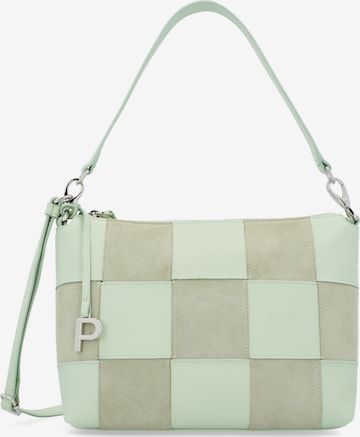 Picard Schultertasche 'Chess' in Grün: Vorderseite