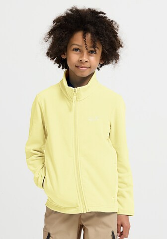 JACK WOLFSKIN Fleece Jacket in Yellow