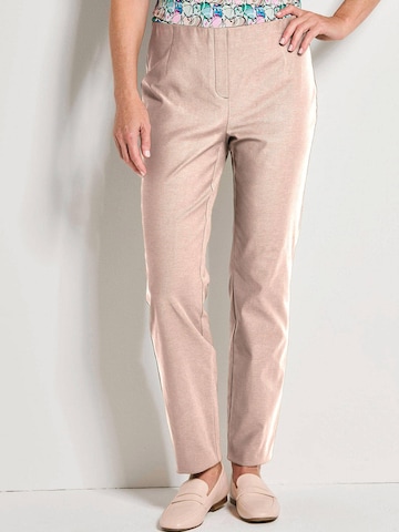 Coupe slim Pantalon Goldner en rose : devant