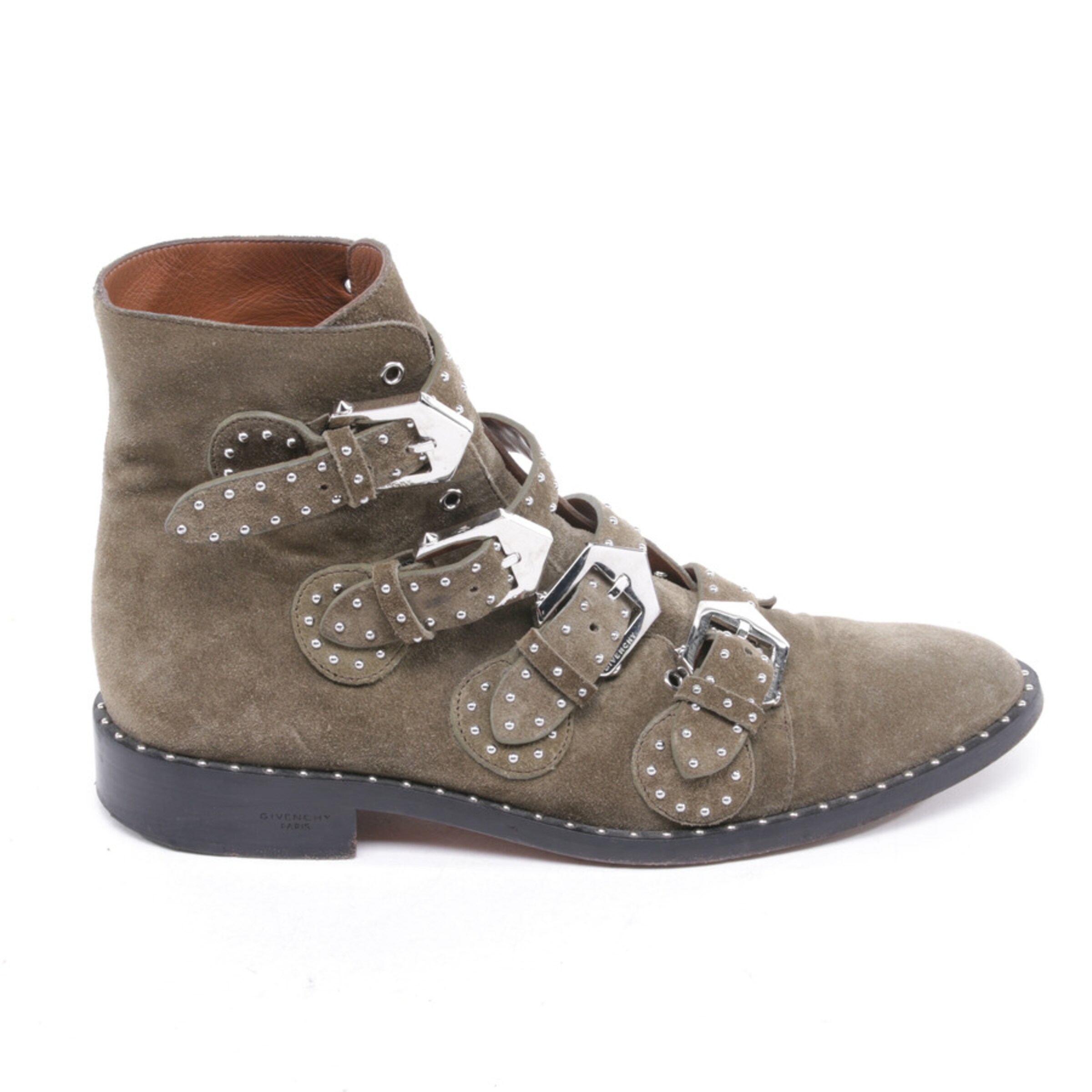 Givenchy Stiefeletten 39,5 in Grün: Vorderseite