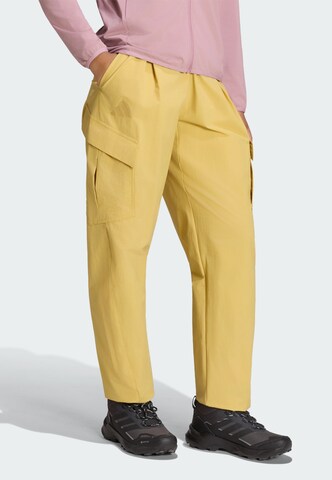 Regular Pantalon outdoor 'Xploric' ADIDAS TERREX en jaune : devant