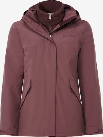 VAUDE Outdoorjacke 'Rosemoor II' in Rot: Vorderseite