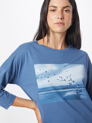 Cartoon Shirt in Blau