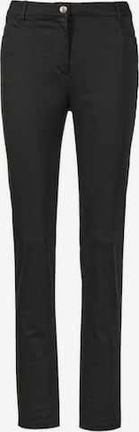 Goldner Slim fit Trousers 'Carla' in Black: front