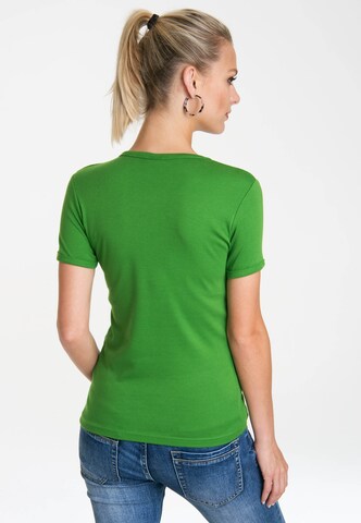 LOGOSHIRT Shirt 'Die Biene Maja - Willi 3D' in Green