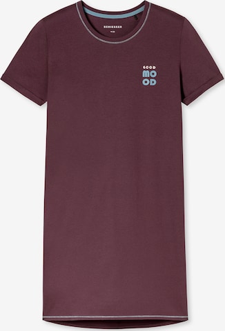Chemise de nuit ' Casual Essentials ' SCHIESSER en marron : devant
