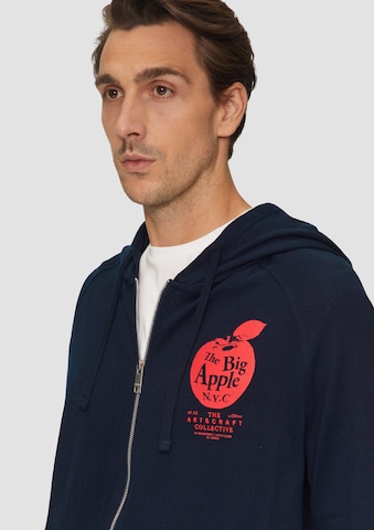 Veste de survêtement s.Oliver Red Label Big & Tall en bleu